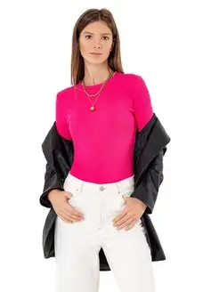 Водолазка базовая лапша в рубчик лонгслив